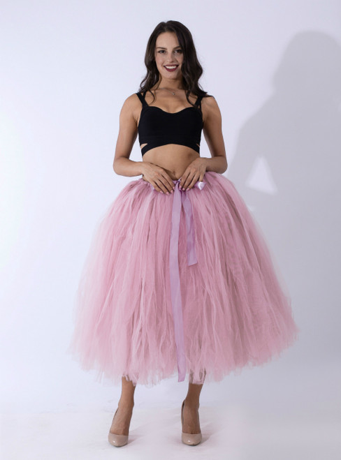 Dusty Pink Tulle Tutu Middle Skirt
