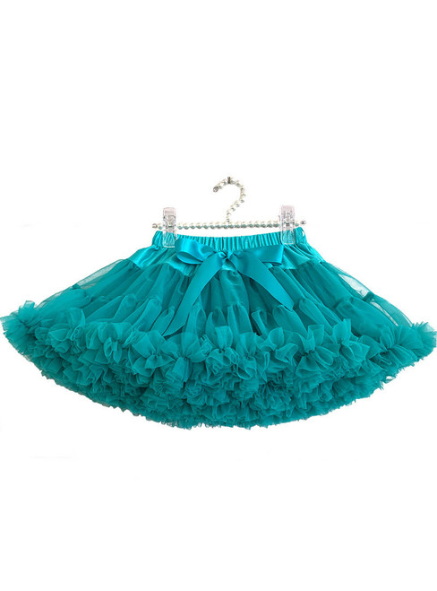 Blue Dance Tulle Girls Short Tutu Skirt