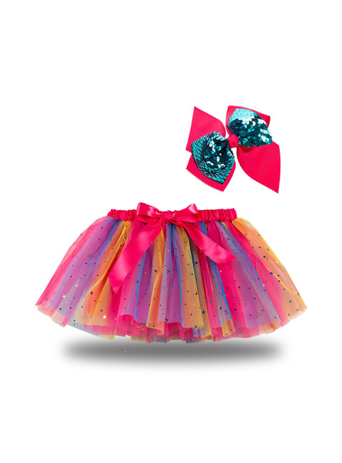 Colorful Sequins Tulle Tutu Skirts