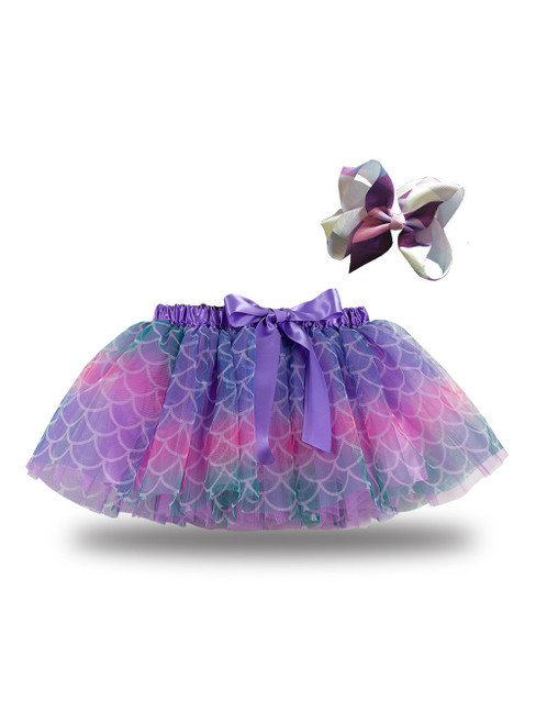 Purple Tulle Girls Puff Tutu Skirts