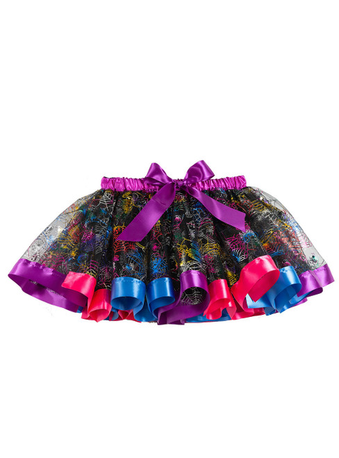 Girls Print Tulle Tutu Skirt