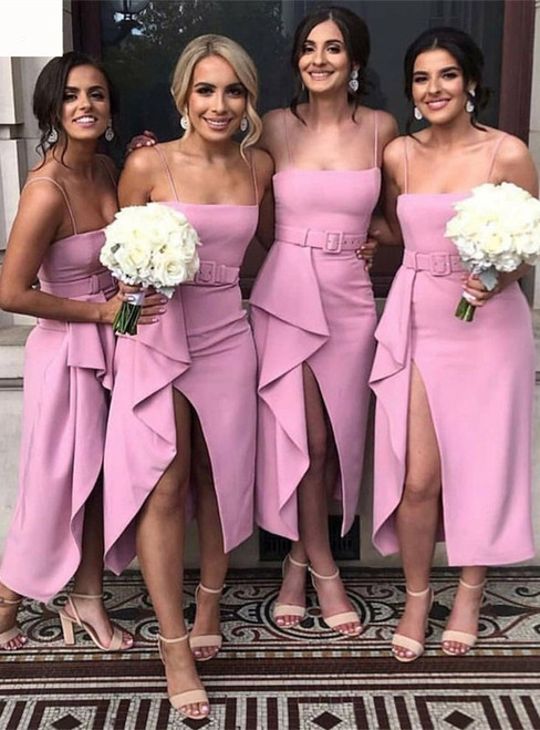 Pink Long Bridesmaid Dresses Blushing Pink Bridesmaid Dresses