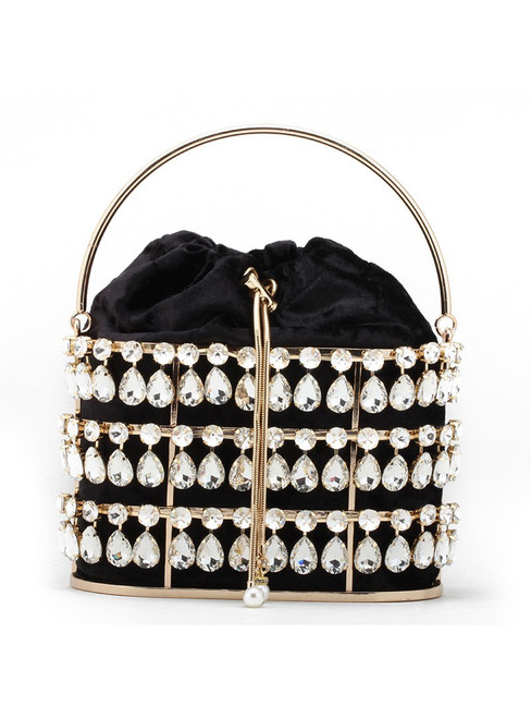 Diamond Metal Basket Ladies Party Dinner Bag