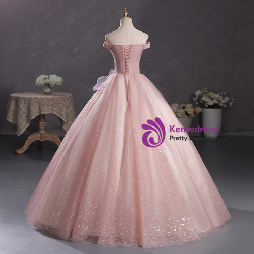 Red Tulle Sequins Beading Pearls Quinceanera Dress main image 1