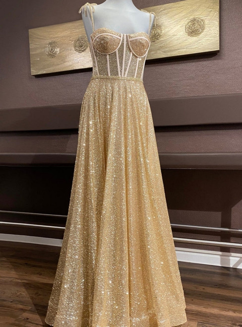 17 Best Gold, Silver and Metallic Prom Dresses 2018 - Cute Gold Gowns