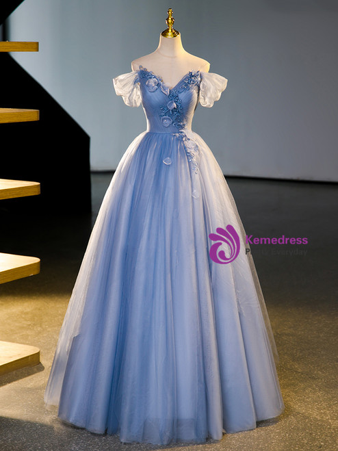 Lovely Off Shoulder Tulle A-Line Quinceanera Dress Birthday Dress, DP2664 main image 1