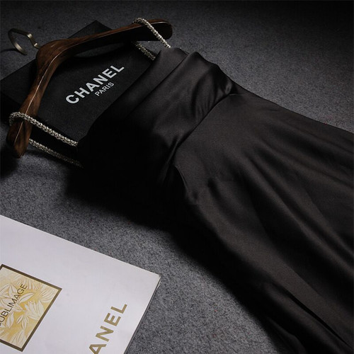 Satin Surplice Pleated Straps Black Long Prom Dress with Bow main image 0