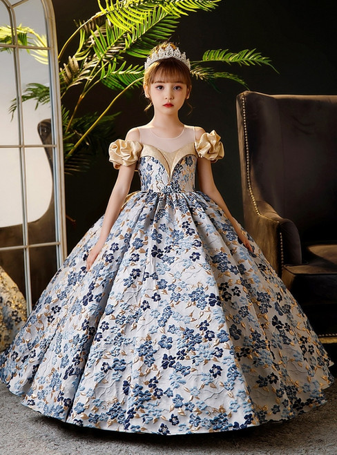 In Stock:Ship in 48 Hours Sequin Heavy Industry Flower Girl Dress