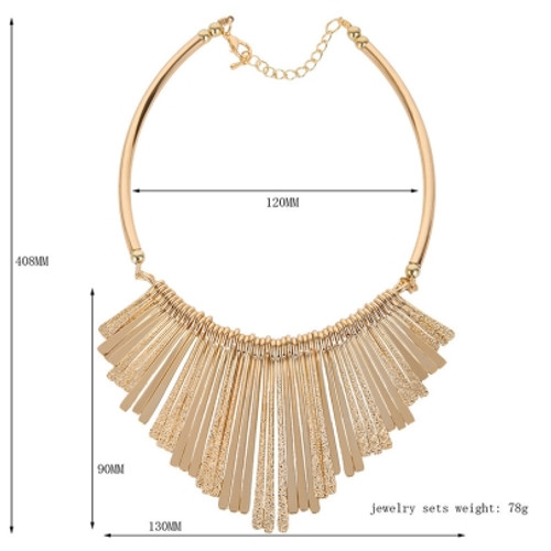 Cute Multilayer Long&Short Tassel Exaggerated Styles Necklace