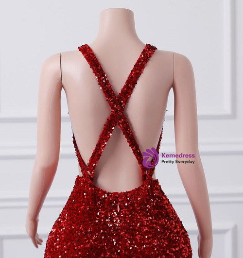 Burgundy Mermaid Strapless Appliques Long Prom Dress,DP1174 main image 1