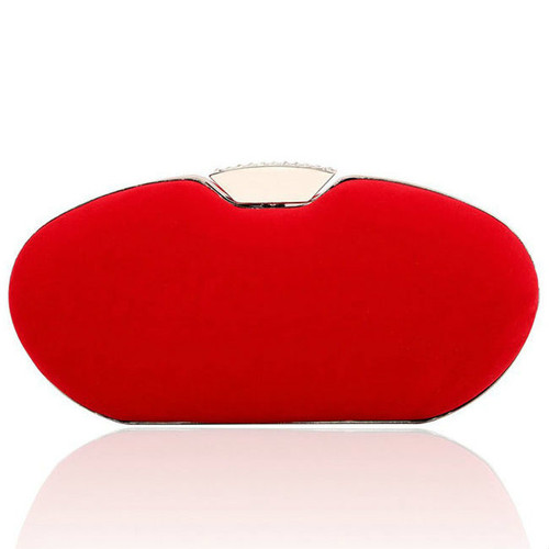 Cheap Simplicity Elliptical Plain Evening Clutch Bag