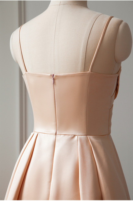Full of charm Sexy Pleated Spaghetti Straps Sleeveless Homecoming Dresses main image 1