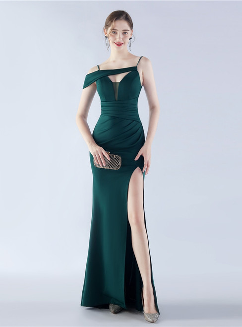 In Stock:Ship in 48 Hours Spaghetti Straps Prom Dress