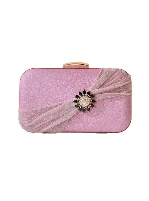 Pink One-shoulder Chain Bag