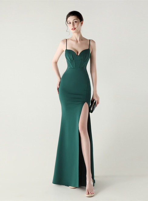In Stock:Ship in 48 Hours Impressive Green Straps Beading Party Dress