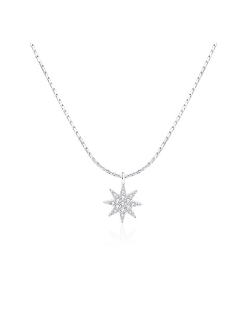 S925 Silver Pendant Star Necklace
