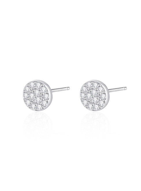 Fashion S925 Silver Zircon Butterfly Crystal Earrings