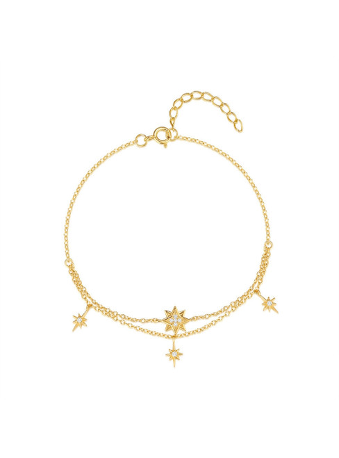 S925 Sterling Silver Eight-star Diamond Bracelet