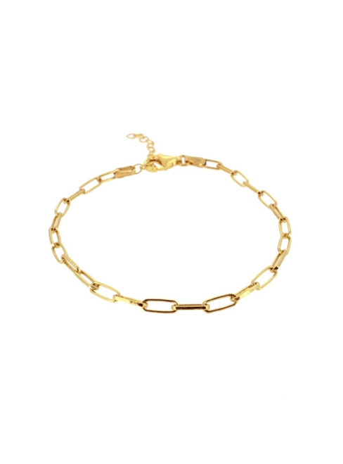 S925 Sterling Silver Paper Clip Bracelet