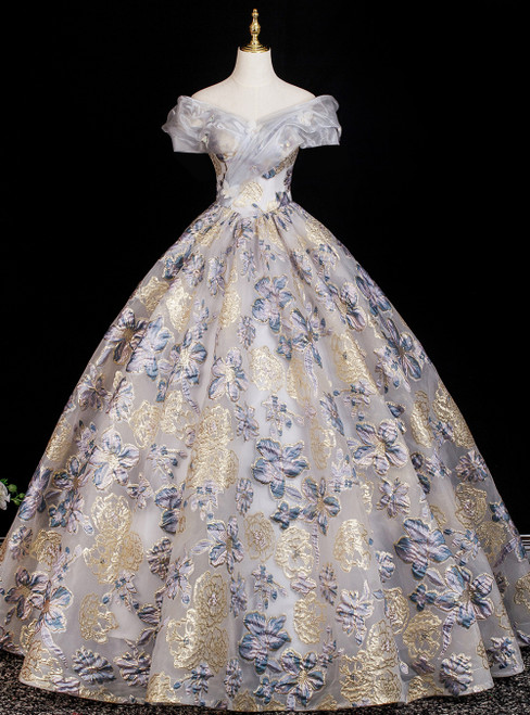 Light Ball Gown Off the Shoulder Quinceanera Dress