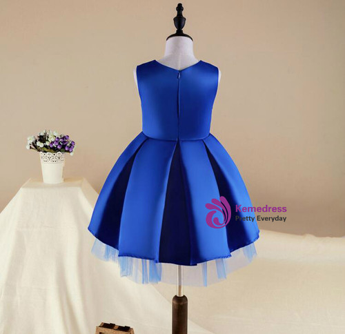 Christmas Kids Silk embroidery Dresses for Girls Formal Party