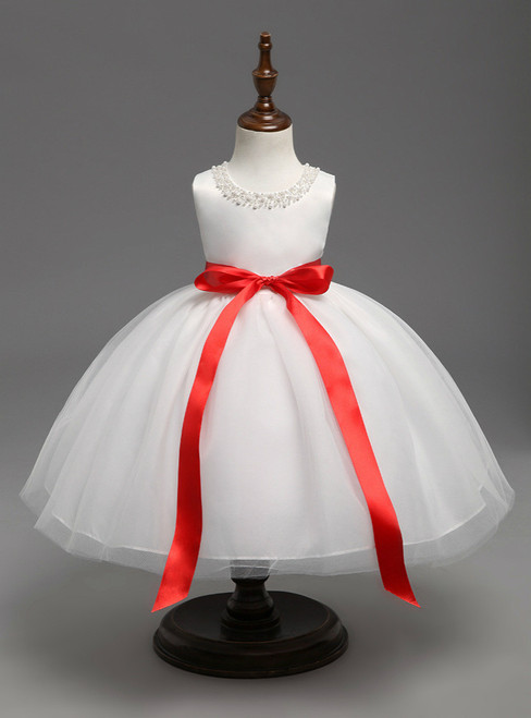 Birthday Outfits Little Bridesmaid Wedding Gown Kids Frock Designs Girls Christmas Dress