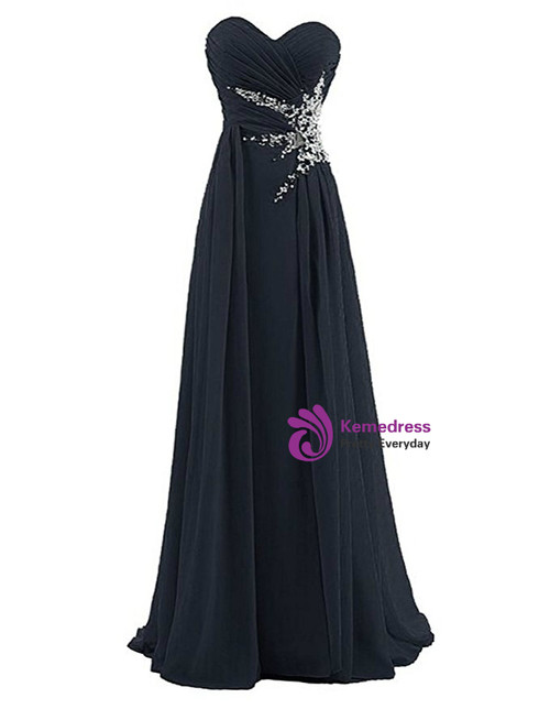 Sweetheart Pleated A-Line Chiffon Bridesmaid Dress in Dove Gray main image 0