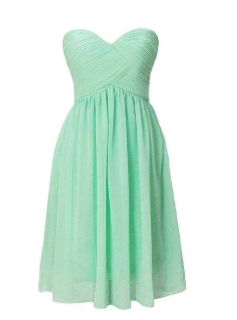 Short Hi Lo Sweetheart Ruffles Crystal Cheap Wedding Dresses