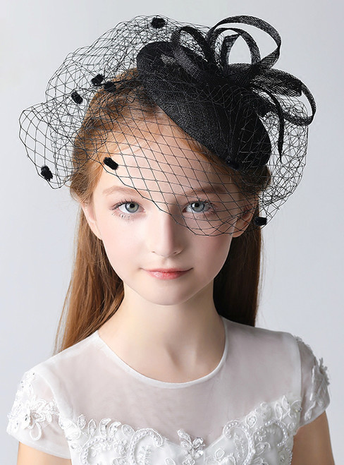 Children's Hats Black Princesses Hair Accessories Girls' Hats