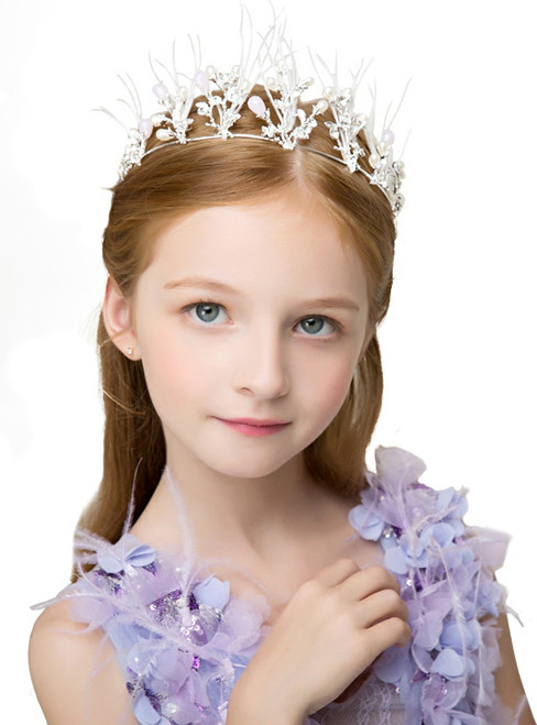 Children's Hair Accessories Rhinestone Crystal Bead Headdress