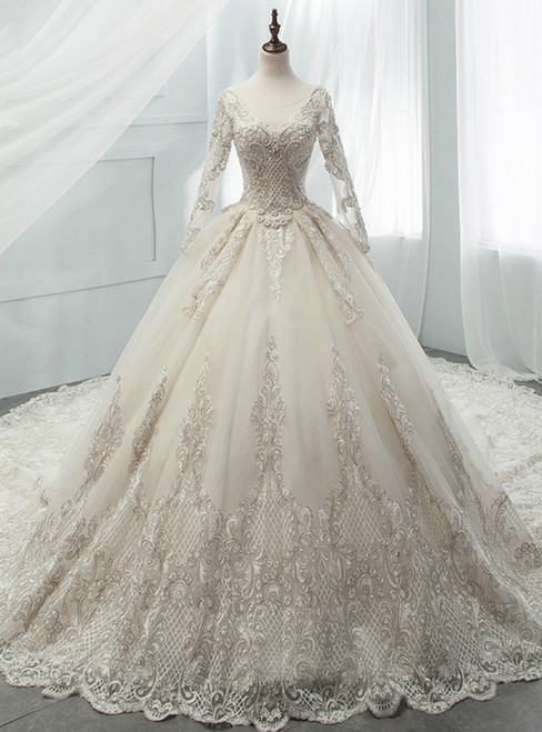 Champagne Wedding Dresses and Bridal Gowns