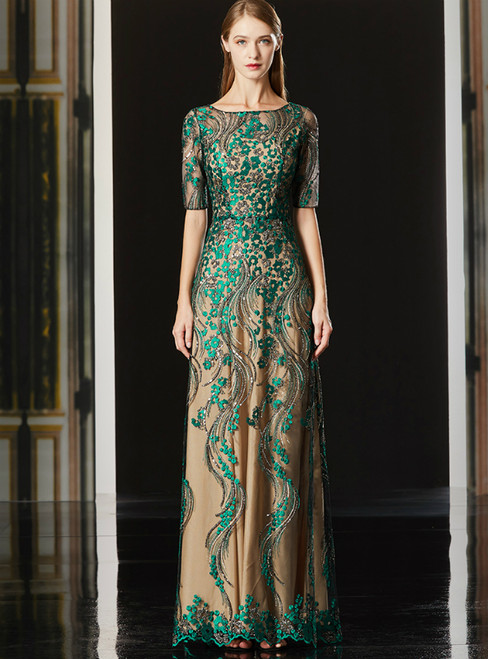 green mother of the groom dress