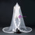 In Stock:Ship in 48 Hours White Tulle Appliques Brides Veils