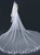 In Stock:Ship in 48 Hours Simple White Appliques Wedding Veils