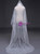 In Stock:Ship in 48 Hours White Tulle Flower Wedding Veils