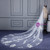 In Stock:Ship in 48 Hours Head Yarn Applique Lace White Veils
