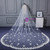 In Stock:Ship in 48 Hours Extra Long Trailing White Tulle Flower Wedding Veils