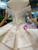 Luxury Champagne Ball Gown Tulle Sequins Off the Shoulder Wedding Dress With Long Train