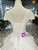 Light Champagne Ball Gown Satin Lace Cap Sleeve With Beading Wedding Dress