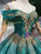 Green Ball Gown Sequins Off the Shoulder Wedding Dress With Beading