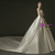 Ivory White Ball Gown Satin Strapless Wedding Dress With Train