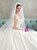 Simple White Ball Gown Satin Strapless Pleats Wedding Dress