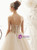 Champagne Tulle Sweetheart Puff Sleeve Floor Length Wedding Dress