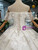 White Ball Gown Sequins Tulle Off the Shoulder Wedding Dress