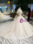 Champange Tulle Sequins Off the Shoulder Appliques Wedding Dress