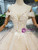 Champange Tulle Sequins Off the Shoulder Appliques Wedding Dress