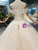Champange Tulle Sequins Off the Shoulder Appliques Wedding Dress