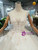 Light Champagne Ball Gown Tulle Backless Appliques Beading Wedding Dress