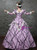 Pink Ball Gonw Puff Long Sleeve Lace Drama Show Vintage Gown Dress