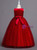 In Stock:Ship in 48 Hours Burgundy Lace Appliques Flower Girl Dress